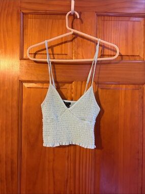 Rue21 Light Blue Smocked Cropped Cami